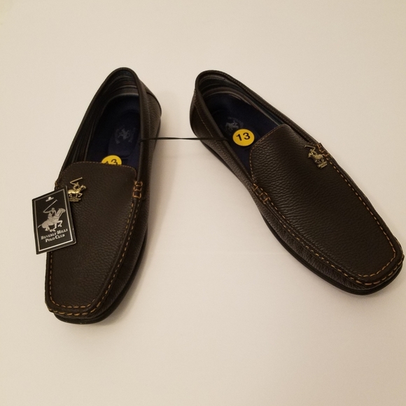 NWT Beverly Hills Polo Club Men\'s Loafers Slip On Brown  Size 13 main image 9